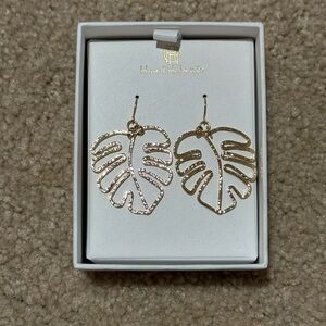 House of Harlow Gold Earrings NIB